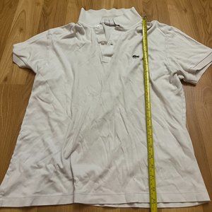 Lacoste Polo T-Shirt White Size Large